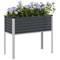 VidaXL Plantenbak antraciet 100x45x90 cm staal - thumbnail