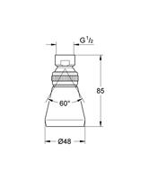 GROHE Relexa 50 Hoofddouche - 4.8cm - 1 straalsoort - chroom 28094000 - thumbnail