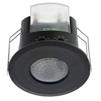 Klemko Aanwezigheiddetector plafond Inbouw PIR LED 800W diameter Zwart - thumbnail