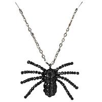 Zwarte ketting met spin - thumbnail