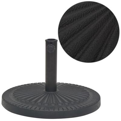 VidaXL Parasolvoet rond 14 kg hars zwart VidaXL Parasolvoet rond 14 kg hars zwart