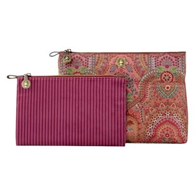 Pip Studio Pip Studio Caryn Cosmetic Bags Combi Jabali Red 26x7.5x18cm/22x1x13cm