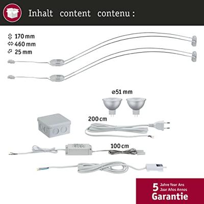 Paulmann Assistent II 99909 Schilderijlamp 8 W Chroom