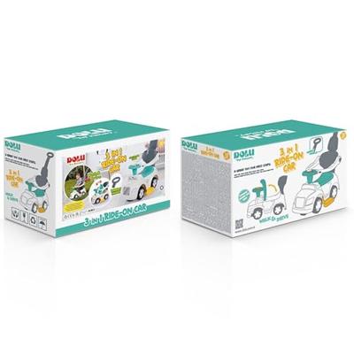 Dolu 3in1 Loopauto met Handgreep + Toeter Wit/Blauw/Grijs/Geel Dolu 3in1 Loopauto met Handgreep + Toeter Wit/Blauw/Grijs/Geel