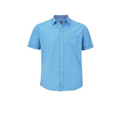 Jan Vanderstorm geruit loose fit overhemd JONTE Plus Size lichtblauw Jan Vanderstorm geruit loose fit overhemd JONTE Plus Size lichtblauw