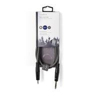 Stereo audiokabel | 6,35 mm male - 3,5 mm male | 1,5 m | Grijs - thumbnail