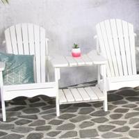 Dubbele loungestoel Jumbo Canadian wit - thumbnail
