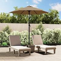 VidaXL Parasol 200x224 cm aluminium taupe - thumbnail