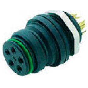 Binder 99 9108 00 03 Serie 720 | 3 Polige Female Chassisdeel | Zwart