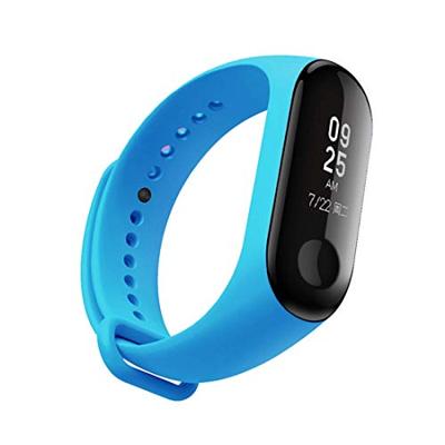 Xiaomi Mi band 3 / 4 / 5 / 6 / 7 bandje OneColor - Blauw Xiaomi Mi band 3 / 4 / 5 / 6 / 7 bandje OneColor - Blauw