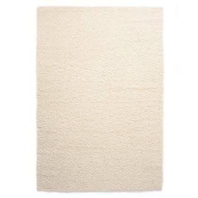 Tapeso Hoogpolig vloerkleed shaggy Trend effen - ivoor - 140x200 cm