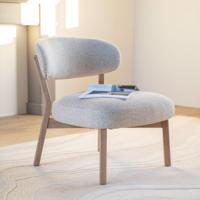 Eleonora Mikky fauteuil naturel Moon Taupe - thumbnail
