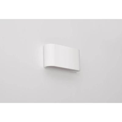 Artdelight Wandlamp Lille glad L 25 cm gips wit