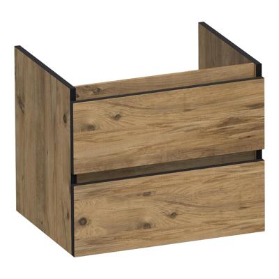 Brauer Joy Edge Onderkast 60 cm - met 2 Softclose Lades Greeploos en 1 Sifon Uitsparing - Chateau