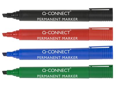Q-CONNECT permanent marker, 2-5 mm, schuine punt, groen