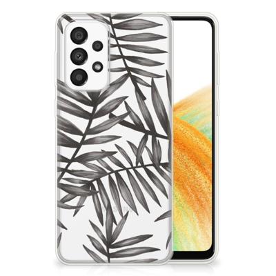 Samsung Galaxy A33 5G | TPU Case | Leaves Grey Samsung Galaxy A33 5G | TPU Case | Leaves Grey