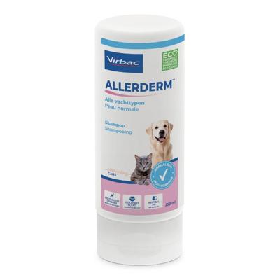 Virbac Allerderm shampoo alle vachttypen voor hond en kat 250 ml