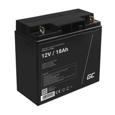 Green Cell Loodaccu 12 V 18 Ah Loodgel (b x h x d) 181 x 167 x 77 mm M5-schroefaansluiting Cyclusbestendig, Onderhoudsvrij