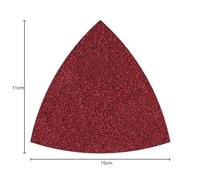 Wolfcraft 5886000 Schuurpapier voor handschuurmachine Met klittenband, Ongeperforeerd Korrelgrootte (num) 80, 120 Hoekmaat 95 mm 5 stuk(s) - thumbnail