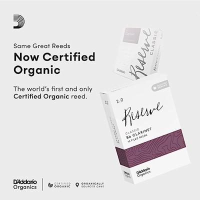 D&apos;Addario Woodwinds ODCT0130-B25 Organic Reserve Classic Bb Klarinetrieten, 3.0, 25-pack - thumbnail