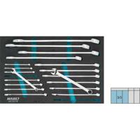 HAZET Ring-steeksleutelset 163-210/19 - Buitentwaalfkant tractieprofiel - 19-delig - 8 - 34 - thumbnail