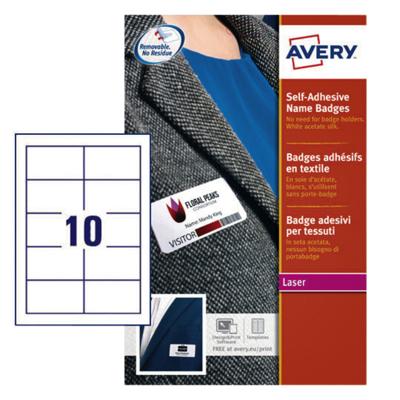 Naambadge etiket avery l4787-20 80x50mm 200st bl Naambadge etiket avery l4787-20 80x50mm 200st bl