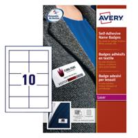 Naambadge etiket Avery L4787-20 80x50mm blauw kader 200 etiketten - thumbnail