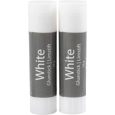 Creativ Company Witte lijmstift, rond, 10 gr, 2 stuk/ 1 doos