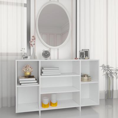 Dressoir 120x30x75 cm bewerkt hout wit