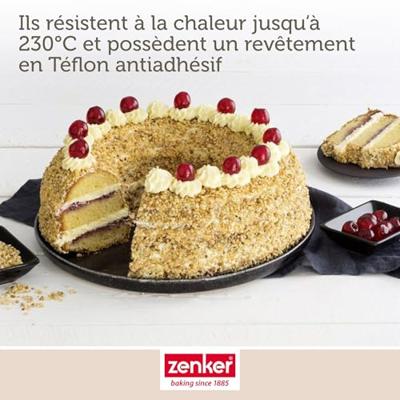 Set cakevormen en savarinvormen - ZENKER - Zwart Metallic - 30,5 x 11,5 cm en 28 cm