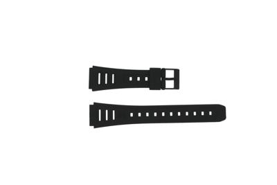 Horlogeband Casio W-86-1V / W-86 / 71603087 Kunststof/Plastic Zwart 19mm Horlogeband Casio W-86-1V / W-86 / 71603087 Kunststof/Plastic Zwart 19mm