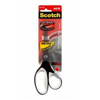 Scotch schaar Titan Non-stick, ft 20 cm, rechts, scherpe punt, titanium, zwart, blister van 1 stuk - thumbnail