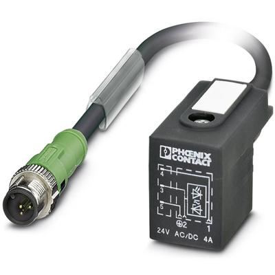 Phoenix Contact 1435292 Sensor/actuator connector, geassembleerd M12 Aantal polen (sensoren): 3 Stekker, recht, Stekker, haaks 0.60 m 1 stuk(s) Phoenix Contact 1435292 Sensor/actuator connector, geassembleerd M12 Aantal polen (sensoren): 3 Stekker, recht, Stekker, haaks 0.60 m 1 stuk(s)