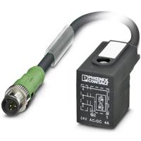 Phoenix Contact 1435292 Sensor/actuator connector, geassembleerd M12 Aantal polen (sensoren): 3 Stekker, recht, Stekker, haaks 0.60 m 1 stuk(s) - thumbnail