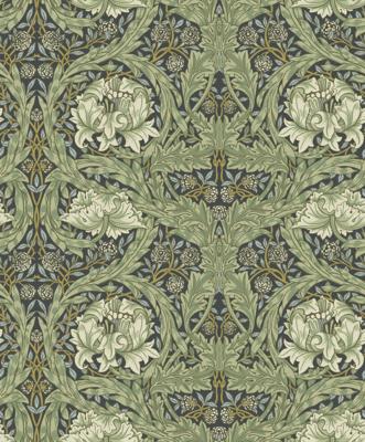 Dutch Wallcoverings Hidden Treasures 2 -African Marigold Grn/Blue - Groen/Blauw