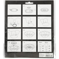 Creativ Company Papieren bloemen, d 15+25 cm, naturel, 2 stuk/ 1 doos - thumbnail