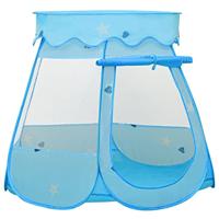 VidaXL Kinderspeeltent met 250 ballen 102x102x82 cm blauw - thumbnail