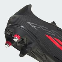 adidas F50 League IJzeren-Nop Voetbalschoenen (SG) Zwart Rood Donkergrijs - thumbnail