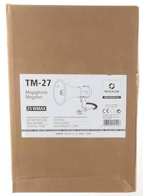 Monacor TM-27 Megafoon Met geluiden, Met handmicrofoon