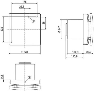 Maico Ventilatoren ECA 150 ipro Ventilator voor kleine ruimtes 230 V Maico Ventilatoren ECA 150 ipro Ventilator voor kleine ruimtes 230 V