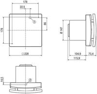Maico Ventilatoren ECA 150 ipro Ventilator voor kleine ruimtes 230 V - thumbnail