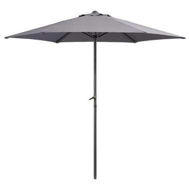 Parasol Blanca - antraciet - Ø250 cm - Leen Bakker Parasol Blanca - antraciet - Ø250 cm - Leen Bakker
