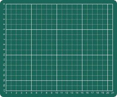 Snijmat a5 230x190mm groen