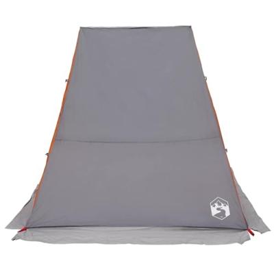 Tent met dak Anders Grijs en Oranje en Zwart 190 x 150 x 185 cm