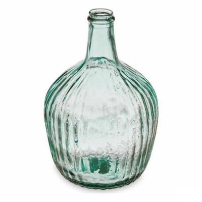 Decoratieve fles Gift Decor Transparant Strepen 4 L 19 x 30 x 19 cm 16 x 29,5 x 16 cm Decoratie (4 Stuks)