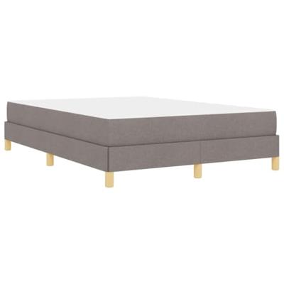 Boxspring bed Taupe, Bruin 160 x 200 cm Stof, Engineered Hout