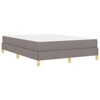 Boxspring bed Taupe, Bruin 160 x 200 cm Stof, Engineered Hout - thumbnail