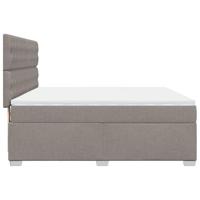 Boxspring met matras stof taupe 180x200 cm - thumbnail