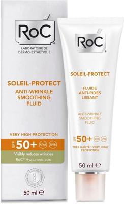 ROC Soleil protect anti wrinkle smoothing fluid SPF50+ 50 Milliliter