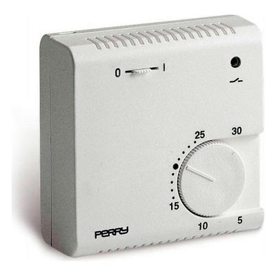 Thermostaat Perry 03016 Wit Analoog Thermostaat Perry 03016 Wit Analoog